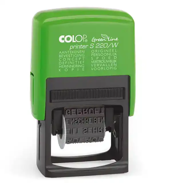 TEKSTSTEMPEL COLOP PRINTER S 220W GREEN