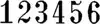 NUMEROTEUR REINER B6K ANTIQUA 4.5MM 6