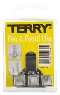 PENHOUDER TERRY CLIP VOOR 3 PEN/POTLOOD