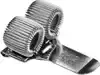 TERRY CLIP VOOR 2 PENNEN EN/OF POTLODEN ZILVER