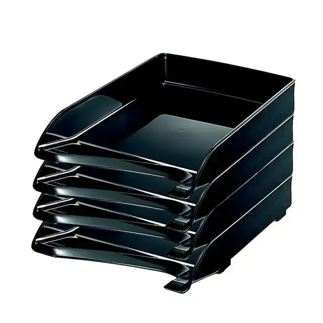 BRIEVENBAK LEITZ 5220 A4 PLASTIC ZWART