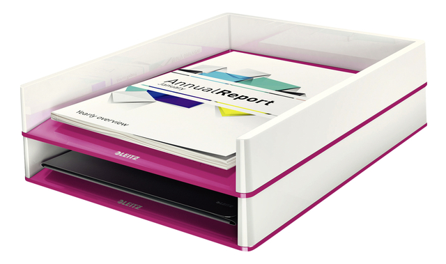 BRIEVENBAK LEITZ WOW WIT/ROZE
