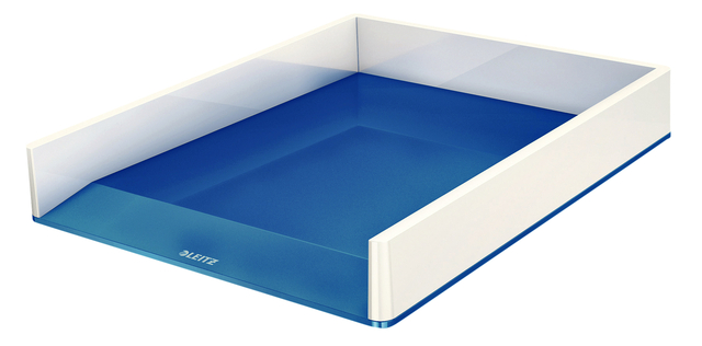 BRIEVENBAK LEITZ WOW WIT/BLAUW