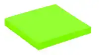 MEMOBLOK QUANTORE 76X76MM NEON GROEN