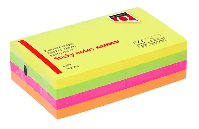 MEMOBLOK QUANTORE 76X127MM NEON ASSORTI