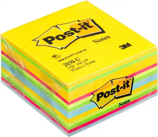 MEMOBLOK POST-IT 2030 76X76MM KUBUS