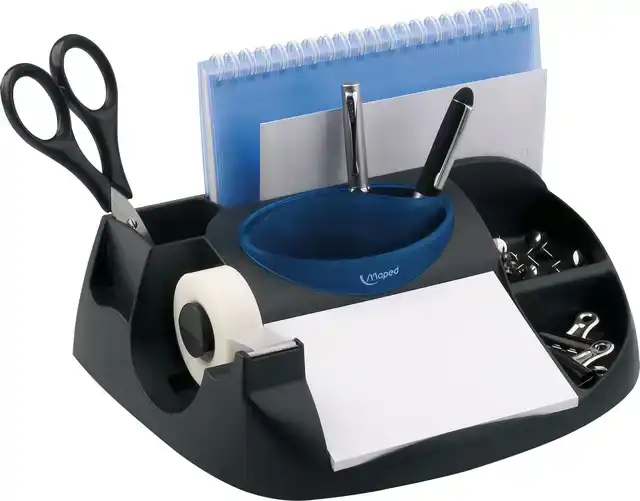 BUREAU ORGANIZER MAPED ESSENTIALS GREEN