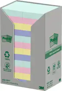 MEMOBLOK POST-IT 653RPT 38X51MM RAINBOW