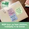 MEMOBLOK POST-IT 653RPT 38X51MM RAINBOW