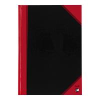NOTITIEBOEK BANTEX ZWART/ROOD A4 LIJN