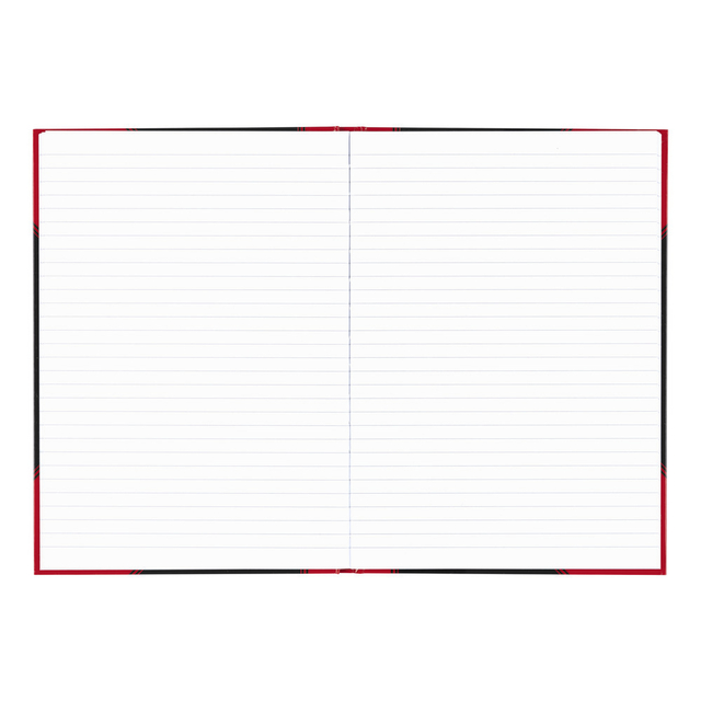 NOTITIEBOEK BANTEX ZWART/ROOD A4 LIJN