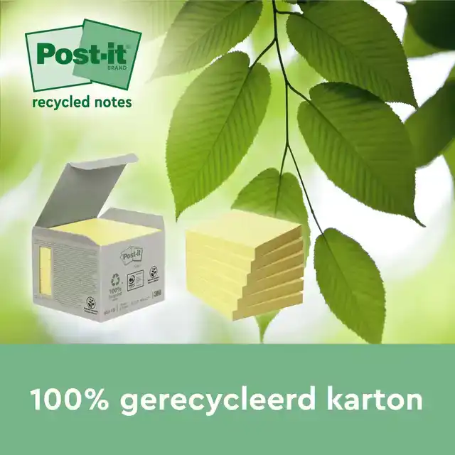MEMOBLOK POST-IT 655-1B RECYCLED