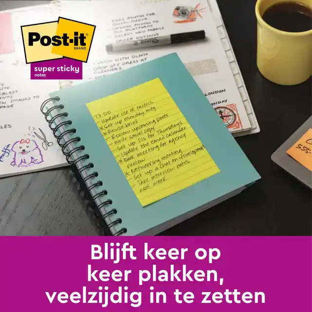 MEMOBLOK POST-IT 662 102X152MM RUIT