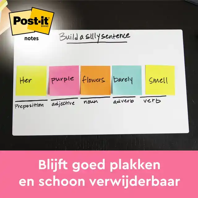 MEMOBLOK POST-IT 654 76X76MM NEON GROEN