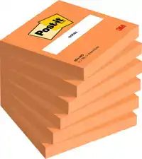 MEMOBLOK POST-IT 654 76X76MM ORANJE