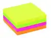 MEMOBLOK QUANTORE 76X76MM STICKY NEON