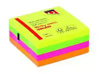 MEMOBLOK QUANTORE 76X76MM STICKY NEON