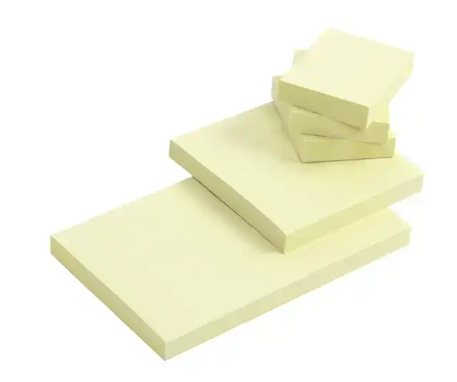 MEMOBLOK QUANTORE 38X51MM STICKY GEEL