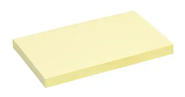 MEMOBLOK QUANTORE 76X127MM GEEL