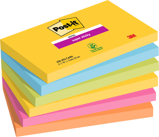 MEMOBLOK POST-IT 655 SUPER STICKY