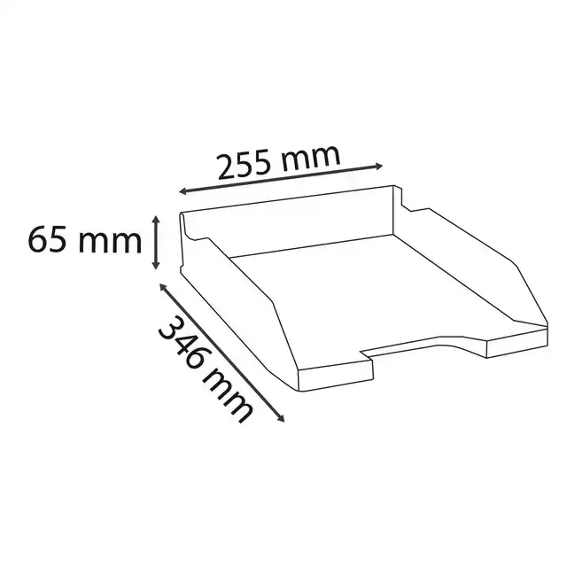 BRIEVENBAK EXACOMPTA ECOBLACK ZWART