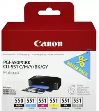 INKTCARTRIDGE CANON PGI-550 + CLI-551