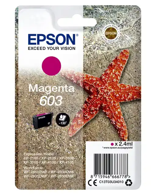 INKTCARTRIDGE EPSON 603 T03U3 ROOD