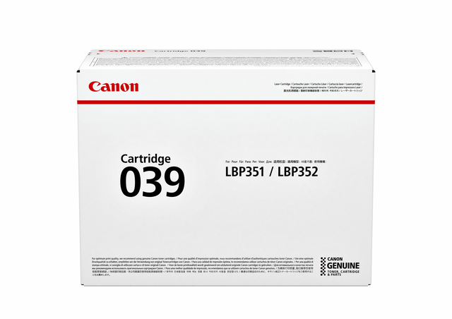 TONERCARTRIDGE CANON 039 ZWART