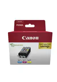 INKTCARTRIDGE CANON CLI-521 3 KLEUREN