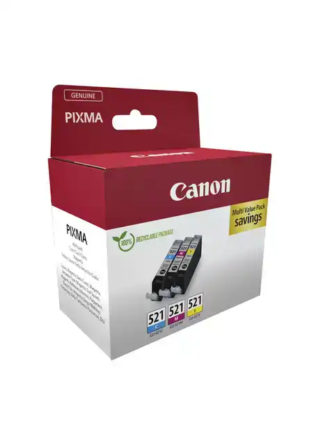 INKTCARTRIDGE CANON CLI-521 3 KLEUREN