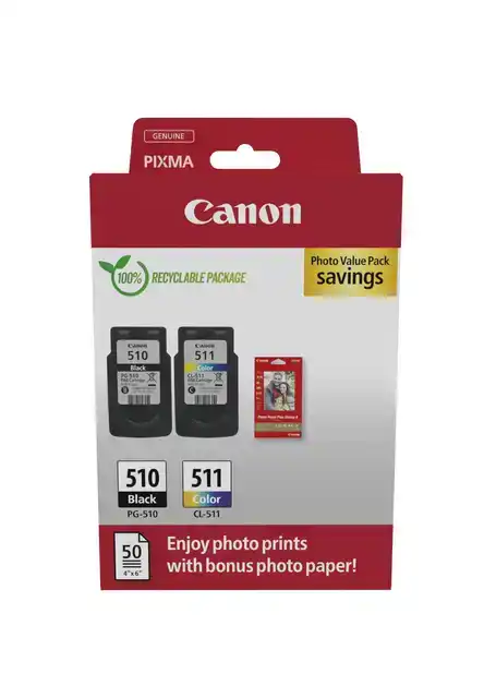 INKTCARTRIDGE CANON PG-510 CL-511 ZW +