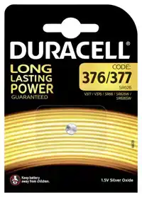 BATTERIJ DURACELL 377 DURALOCK ZILVER