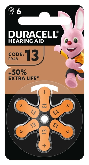 BATTERIJ DURACELL DA13 HEARING AID