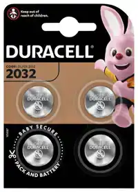 BATTERIJ DURACELL 2032 LITHIUM 4PACK