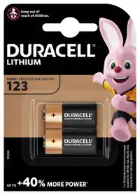 BATTERIJ DURACELL 123 LITHIUM 2 PACK