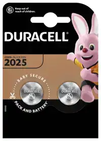 BATTERIJ DURACELL 2025 LITHIUM 2PACK