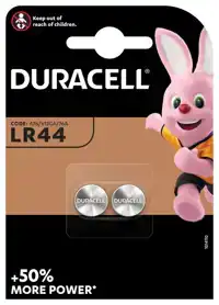 BATTERIJ DURACELL LR44 ALKALINE