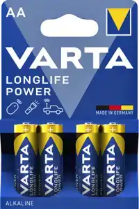 BATTERIJ VARTA LONGLIFE POWER 4XAA