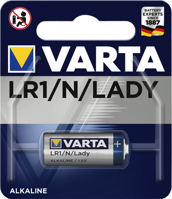 BATTERIJ VARTA 4001 LR1 LADY N ALKALINE
