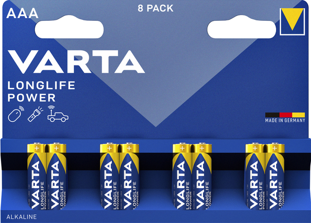 BATTERIJ VARTA LONGLIFE POWER 8XAAA