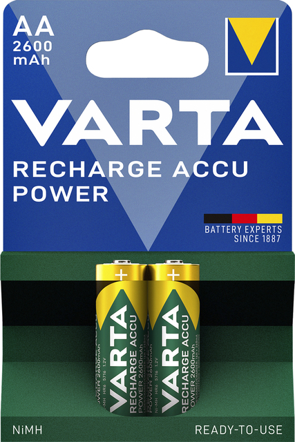 BATTERIJ OPLAADBAAR VARTA AA HR6