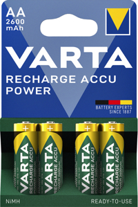 BATTERIJ OPLAADBAAR VARTA AA HR6