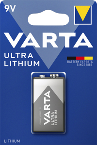 BATTERIJ VARTA 9V LITHIUM PROFESSIONAL