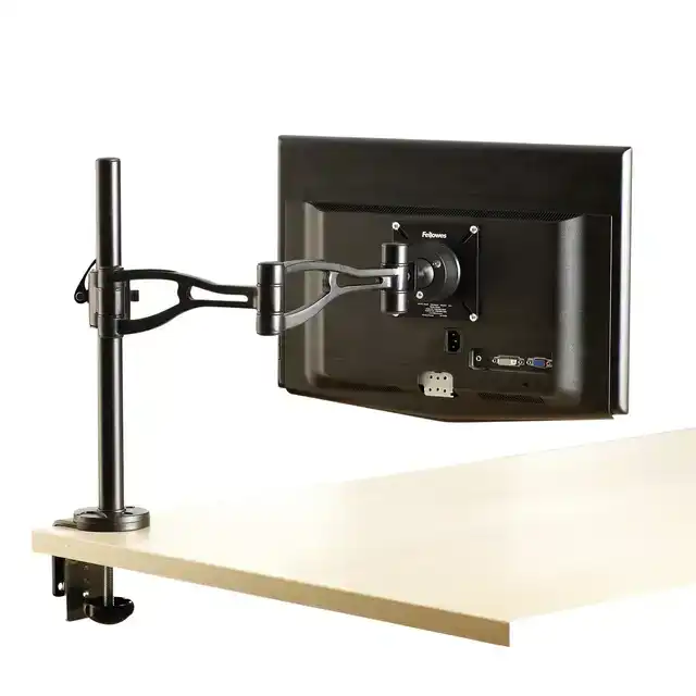 MONITORARM FELLOWES VISTA ENKEL ZWART