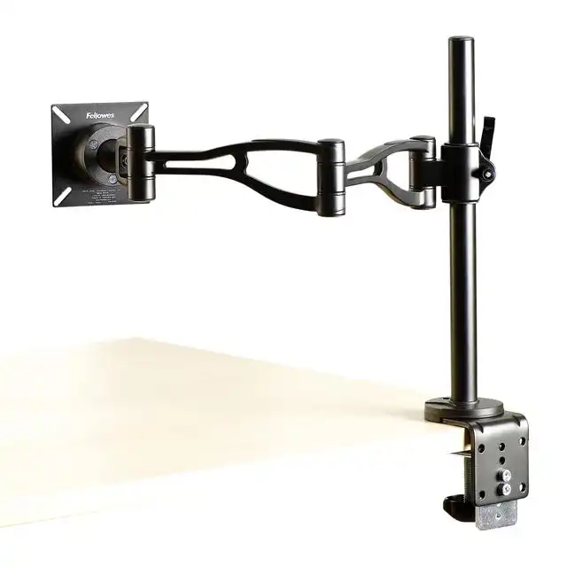 MONITORARM FELLOWES VISTA ENKEL ZWART