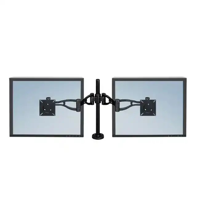 MONITORARM FELLOWES VISTA DUBBEL ZWART