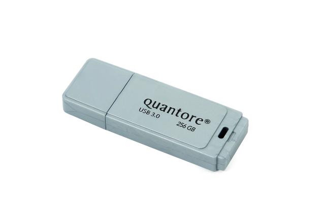 USB-STICK QUANTORE FD 256GB 3.0 ZILVER