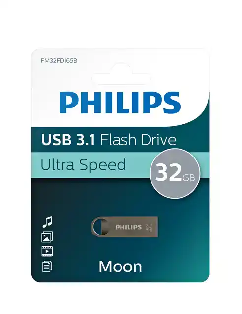 USB STICK 3.1 PHILIPS MOON SPACE GREY