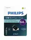 USB STICK 3.1 PHILIPS USB C 2IN1 64GB
