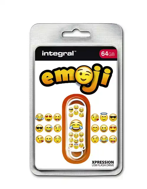 USB STICK 2.0 INTEGRAL 64GB EMOJI